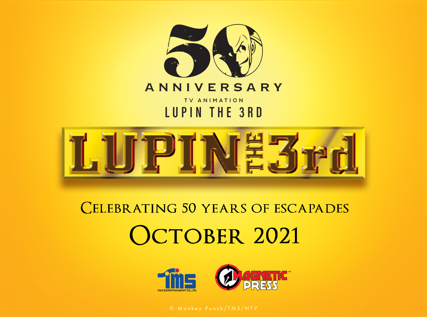 Announcing LUPIN THE 3RD partnership with TMS Entertainment and Monkey  Punch Studios - Magnetic Press
